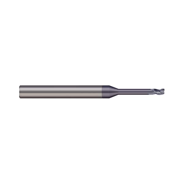 End Mill, 2 Flute, Corner Radius, 0.0150" (1/64) Cutter dia